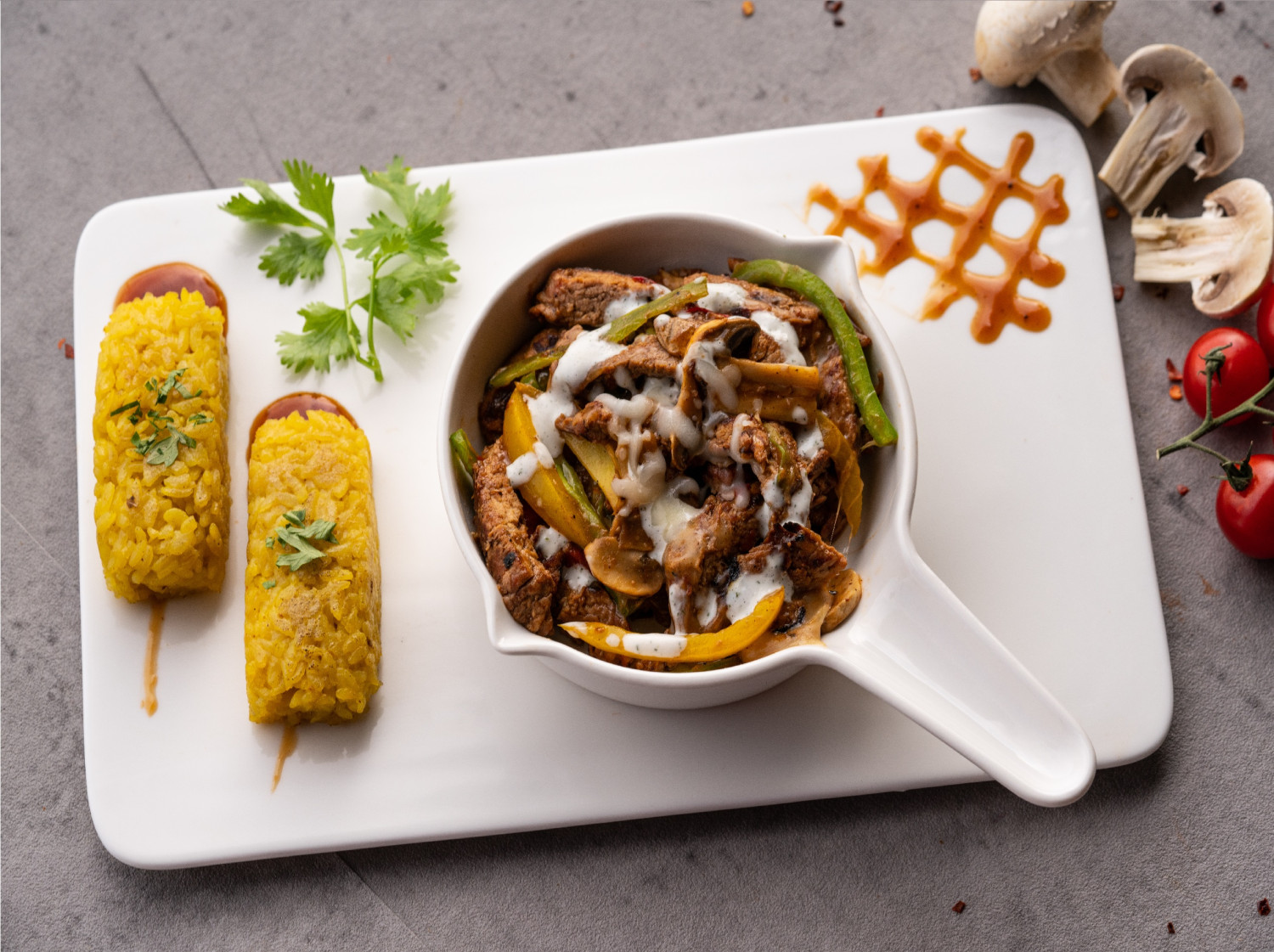 Beef Fajita (CALORIES: 460 PROTEINS: 47 Grams FATS: 6 Grams)