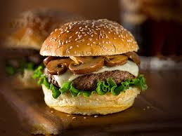 Beef Mushroom Burger (CALORIES: 480 PROTEINS:  47 Grams FATS:  15.2 Grams)