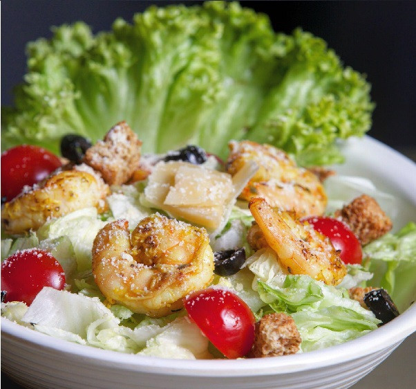 Shrimp Cesar Salad (CALORIES: 234 PROTEINS: 23.26 Grams FATS: 2.6 Grams)