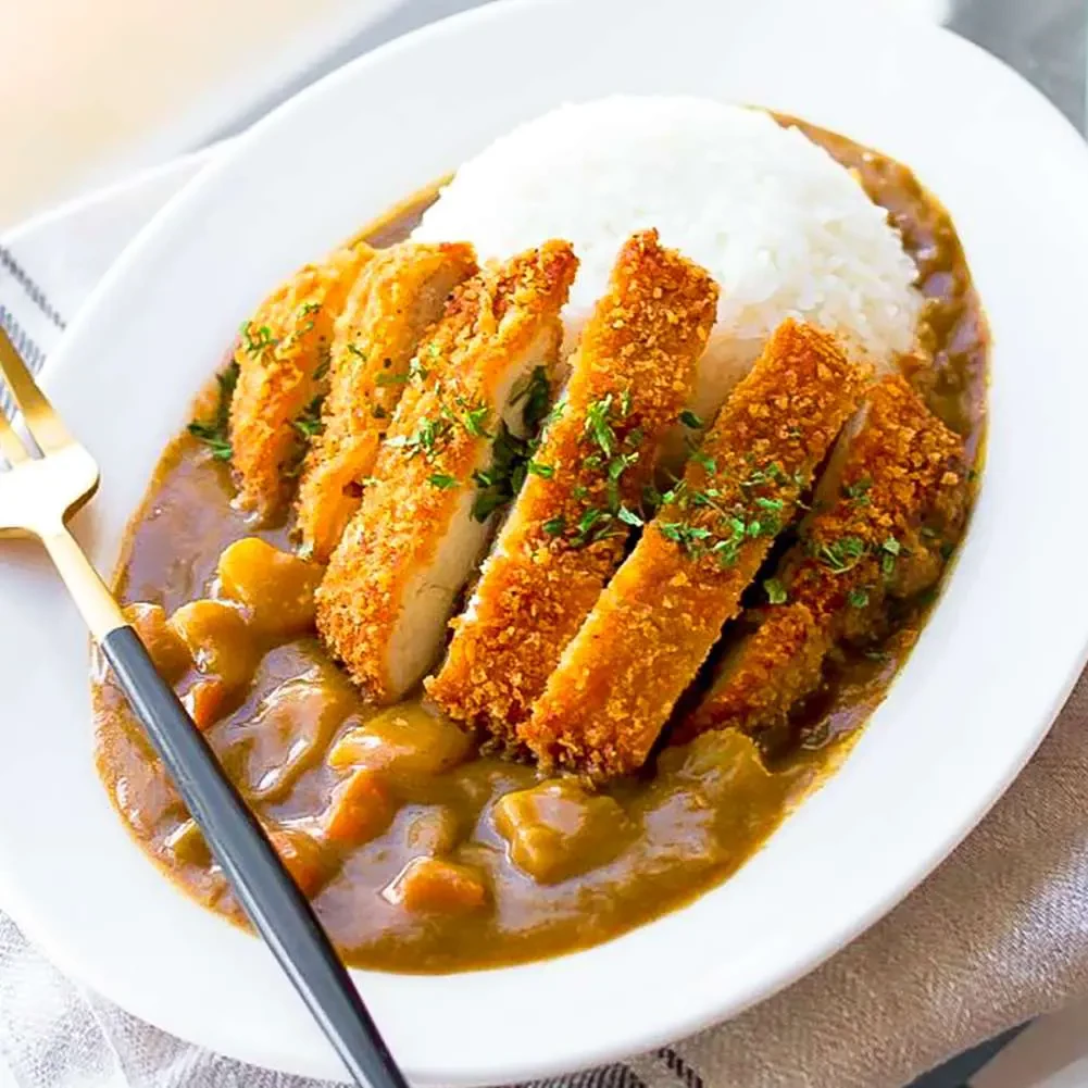 Curry Katsu Chicken (CALORIES: 330 PROTEINS: 52.5 Grams FATS: 2 Grams)