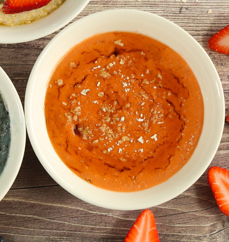 Protein Strawberry Oat (CALORIES: 196 PROTEINS: 8.9 G FATS: 6.3 G)